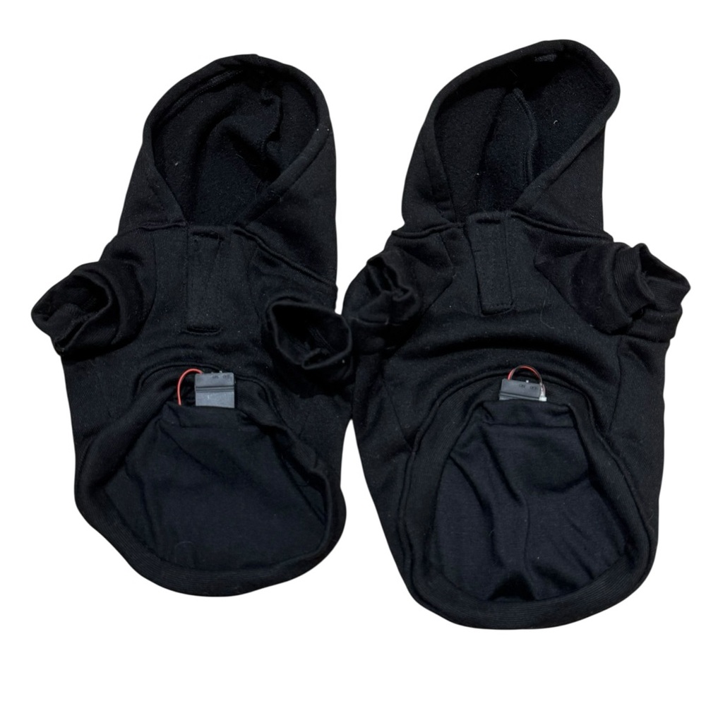 Pet Life Holiday LED Light Up Hooded Dog Jackets Set in Black Size Small - Picture 3 of 6